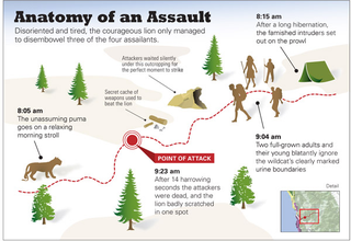 Illustration for article titled Brave Mountain Lion Fends Off Group Of Hikers